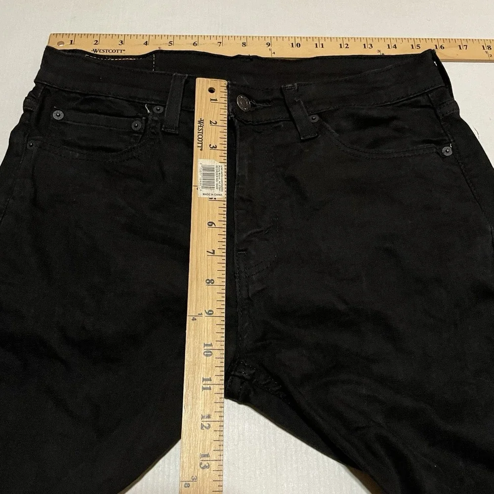 Levi's 510 Skinny Jeans Mens Size 32 X 28 Black Stretch Casual Classic Irregular